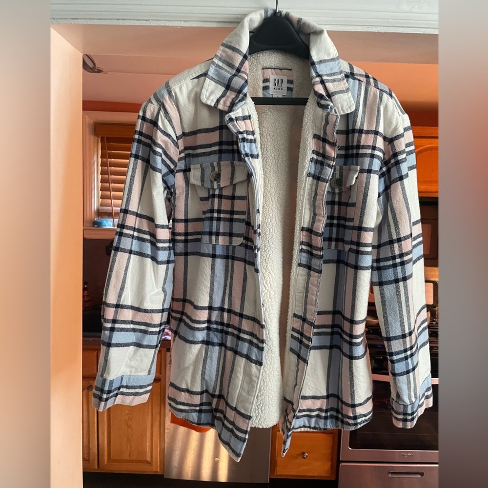 Girls size 10 fleece lined Shacket